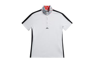 J.Lindeberg FS24 Da Polo Pip Weiß/Schwarz XS