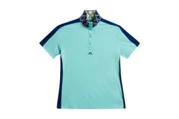 J.Lindeberg FS24 Da Polo Pip Blau/Hellblau XS