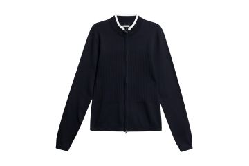 J.Lindeberg HW24 Da Jacke Anna Knitted Navy S