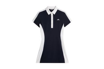 J.Lindeberg FS25 Da Kleid Jada Navy/Weiß XS