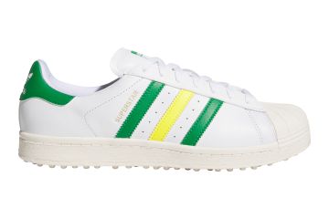 adidas Hr Golfschuhe Superstar Weiß/Grün/Gelb 38 (UK 5)
