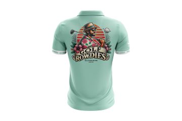 Golfrowdies Hr Poloshirt Hawaii Guy-Türkis-S