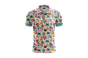 Golf Rowdies Hr Poloshirt Coconut Skull Party Bunt S