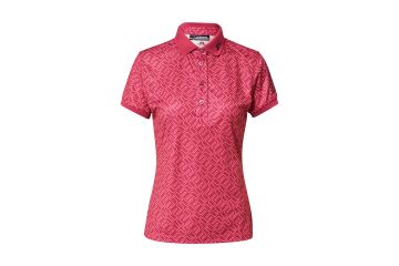 J.Lindeberg Da Polo Tour Tech Print Bridge-Pink/Rosa-S