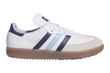adidas Da Golfschuhe Samba Golf Weiß/Blau 36 (UK 3.5)