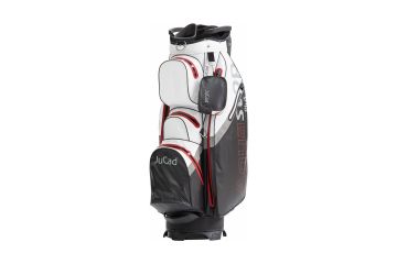 JuCad Cartbag Aquastop Plus JBAP-SW Schwarz/Weiß/Rot