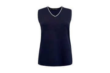 GS FS25 Da Pullunder Steinfurth Style V-Neck Navy/Weiß 34