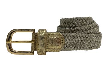 Alberto Da Gürtel Metal Braided Gold 80