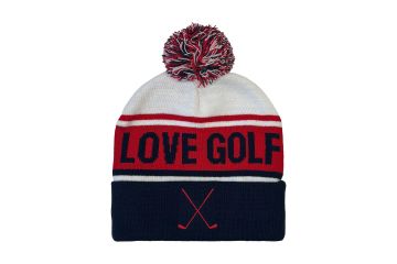 Level4 "Love Golf" Pom Beanie Mütze