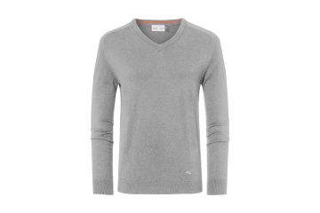 KJUS NOS Hr Pullover Kirk V-Neck Hellgrau 52