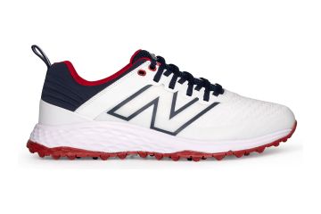 New Balance Hr Golfschuhe Fresh Foam Contend V2 Weiß/Navy/Rot 40 ½ (US 7.5)