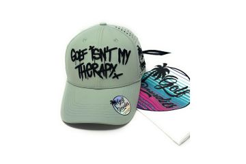 Golf Rowdies Cap "Golf isn't my Therapy" Salbei Verstellbar