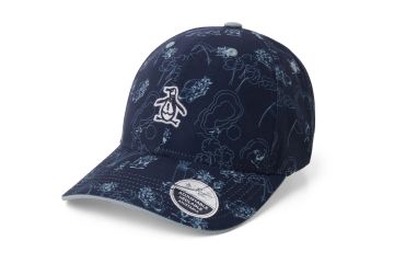 Original Penguin Cap Season of Love Pete Print Navy/Grau