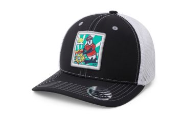 Original Penguin Cap Pop Fest Trucker Schwarz/Weiß