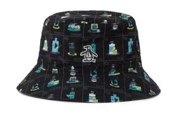 Original Penguin Hut Element Chart Reversible Bucket Schwarz/Blau/Grün S/M