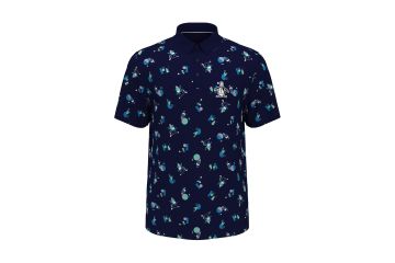 Original Penguin FS24 Hr Polo Memphis Pete Navy S