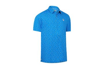Penguin Hr. Poloshirt Octopus Print Blau M
