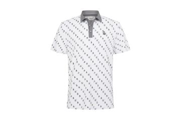 Original Penguin FS23 Hr Polo Swinging Pete Print Weiß S