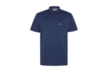 Original Penguin FS23 Hr Polo 50´s Color Block Print Navy S