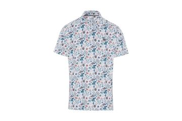 Original Penguin FS24 Hr Polo Games Print Weiß S