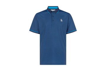 Original Penguin FS25 Hr Polo Graphic Print Navy S