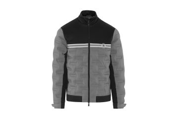 Original Penguin HW23 Hr Jacke Mixed Media 80's Schwarz/Grau M