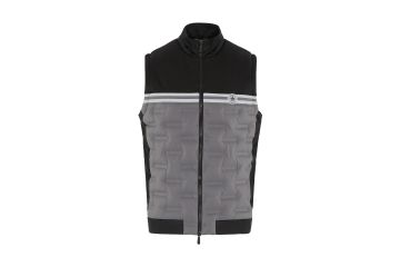 Original Penguin HW23 Hr Weste Mixed Media 80's Schwarz/Grau L