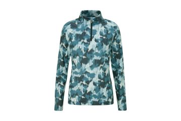 Ping HW25 Da Midlayer Jasmine Printed Quarter Zip Petrol/Mint 36