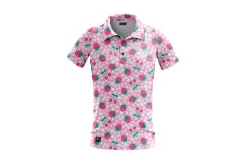 Golf Rowdies Strawberry Poloshirt