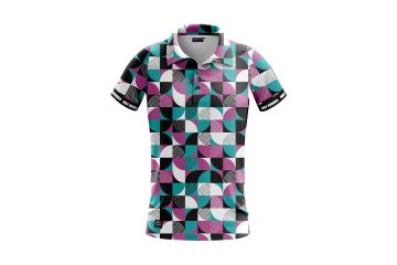 Golfrowdies Retro Violett Poloshirt