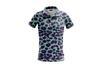 Golfrowdies Leopard Print Poloshirt