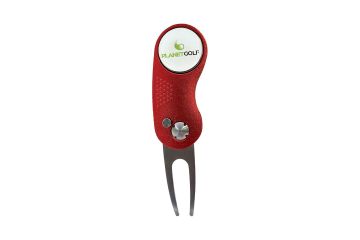 planetgolf Pitchgabel mit Ballmarker - Rot