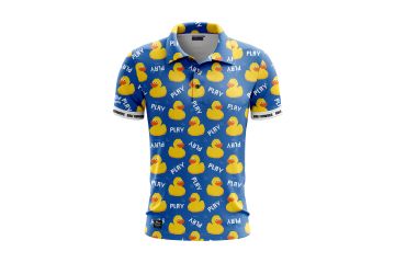 Golf Rowdies Ki Polo Play Ducks Blau XS