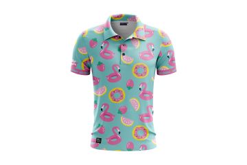 Golf Rowdies Ki Polo Donut Türkis XS