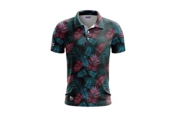 Golf Rowdies Palm Leaves Poloshirt