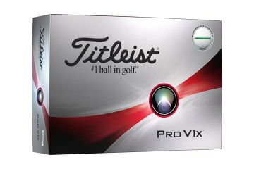 Titleist Pro V1x Performance Alignment Golfbälle Weiß/Grün