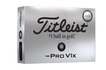 Titleist Golfbälle Pro V1x 2025 Left Dash Enhanced Alignment Weiß 12-Pack