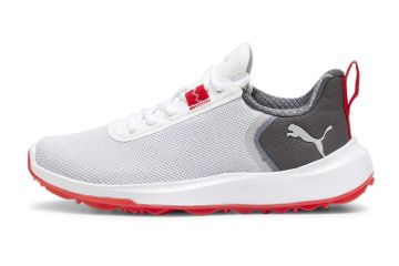 Puma Ki Golfschuhe Fushion Crush Sport Weiß/Grau/Rot 35 ½ (US 4)