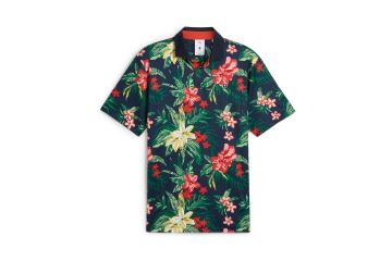Puma FS25 Hr Polo X Palm Tree Crew Floral Navy/Bunt S