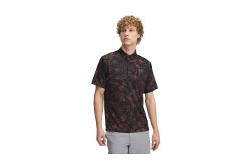Under Armour FS25 Hr Polo Playoff 3.0 Printed Schwarz/Rot XXL