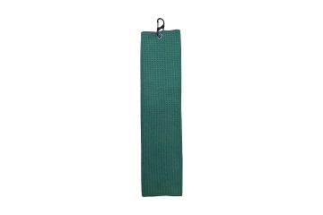 Schlägertuch Mikrofaser mit Karabiner Dunkelgrün