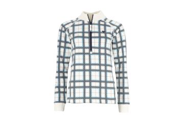 Cherie HW22 Da Midlayer Tartan Milk Weiß/Blau XL