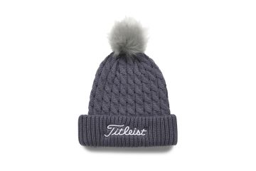 Titleist Cable Knit Pom Pom Wintermütze