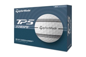 TaylorMade TP5 Stripe Golfbälle Weiß 12-Pack
