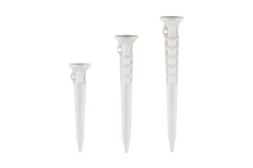 SpineTee Tradition Tee mit Höhenmarkierung gleiche Längen - Weiß (6er-Set)