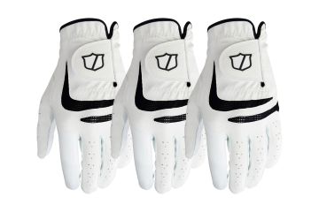 Wilson Staff Hr GripPlus II 3er-Pack Linker Handschuh Weiß S