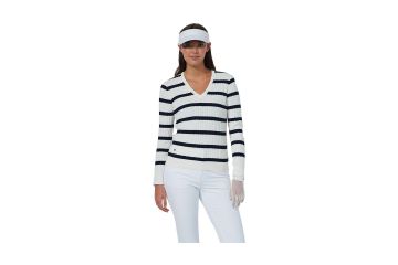 Daily Sports FS26 Da Pullover Madelene Stripe Weiß/Navy S