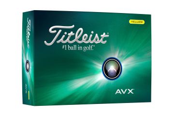 Titleist AVX Golfbälle 25 Gelb 12-Pack