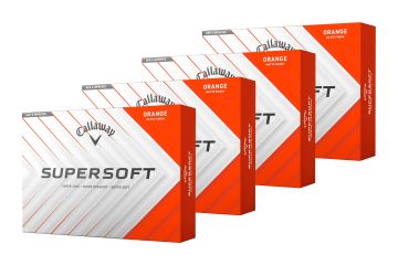 Callaway Supersoft Golfbälle Orange 4er-Pack