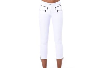 MDC FS25 Da Hose 7/8 Double Zip Cropped Weiß 44